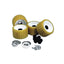 C.E. Smith Ribbed Roller Replacement Kit - 4 Pack - Gold [29310]