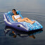 Aqua Leisure Ultra Cushioned Comfort Lounge Hawaiian Wave Print w/Adjustable Pillow [APL17014S2]