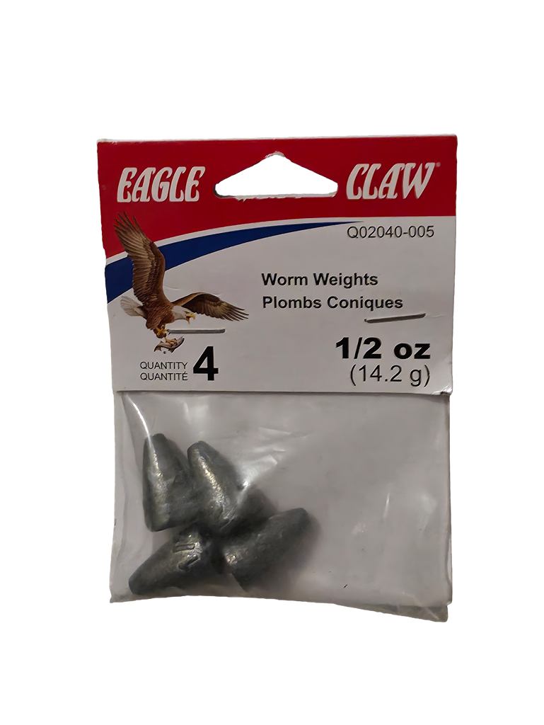 Eagle Claw Worm Weights 1/2 oz