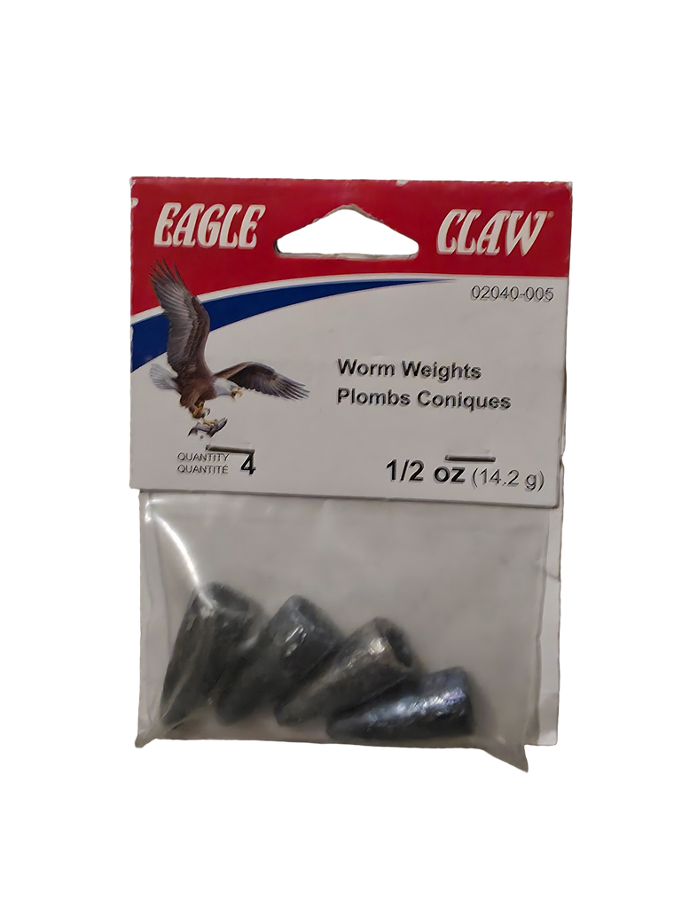Eagle Claw Worm Weights 1/2 oz