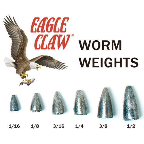 Eagle Claw Worm Weights 1/2 oz