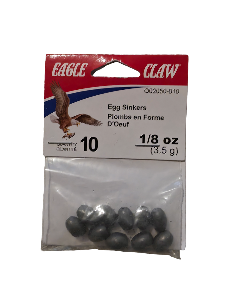 Eagle Claw Egg Sinkers 1/8 oz