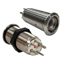 Bluewater 19mm Inrush Push Button Switch Off/On - Blue/Red LED - Switch Body Only [9057-1113]