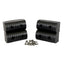 Caliber BunkWrap End Cap 2x4" Black Accessory Kit w/Stainless Steel Hardware *4-Pack [23051-BK]