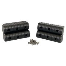 Caliber BunkWrap End Cap 2x6" Black Accessory Kit w/Stainless Steel Hardware *4-Pack [23053-BK]