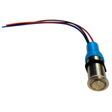 Bluewater 22MM Programmable Waterproof Off-On Blue/Red Switch w/Breaker [9060-1113]
