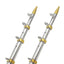 TACO 18' Telescopic Outrigger Poles HD 1-1/2" - Silver/Gold [OT-0551VEL186]