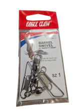 Eagle Claw Barrel w/ Safety Snap Swivel Size 1