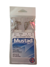 Mustad Snelled Kirby Hook Size 4 - 8 lbs Test